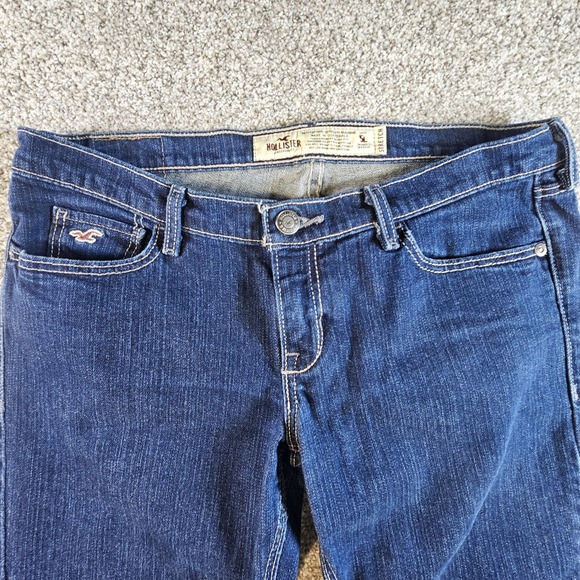 Hollister CaliforniaClassic Stretch Low-Rise Stretch 5L Womens Dark Jeans - Picture 2 of 13